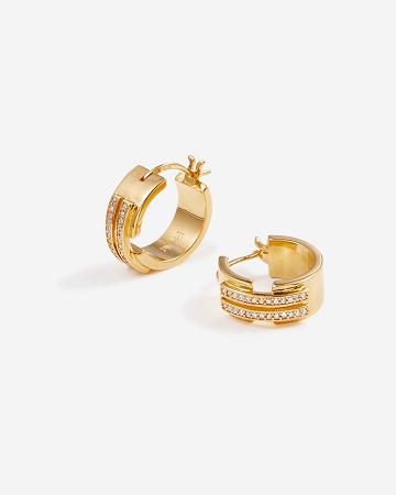 JW PEI Hoop Earrings Women Jewelry Gold / White | CA1447ZG